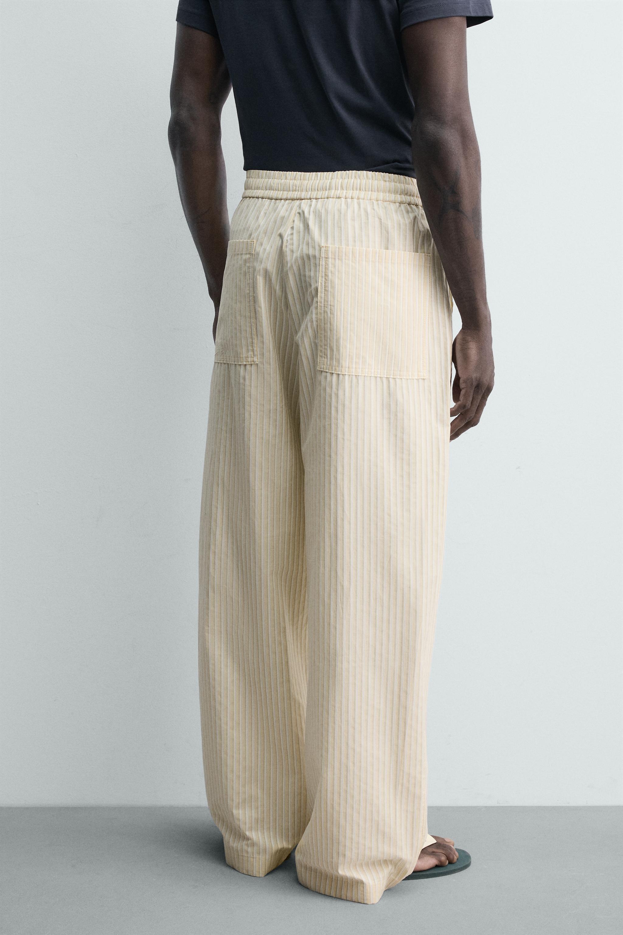 RELAXED FIT CONTRAST STRIPE PANTS